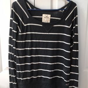 Long sleeve striped hollister